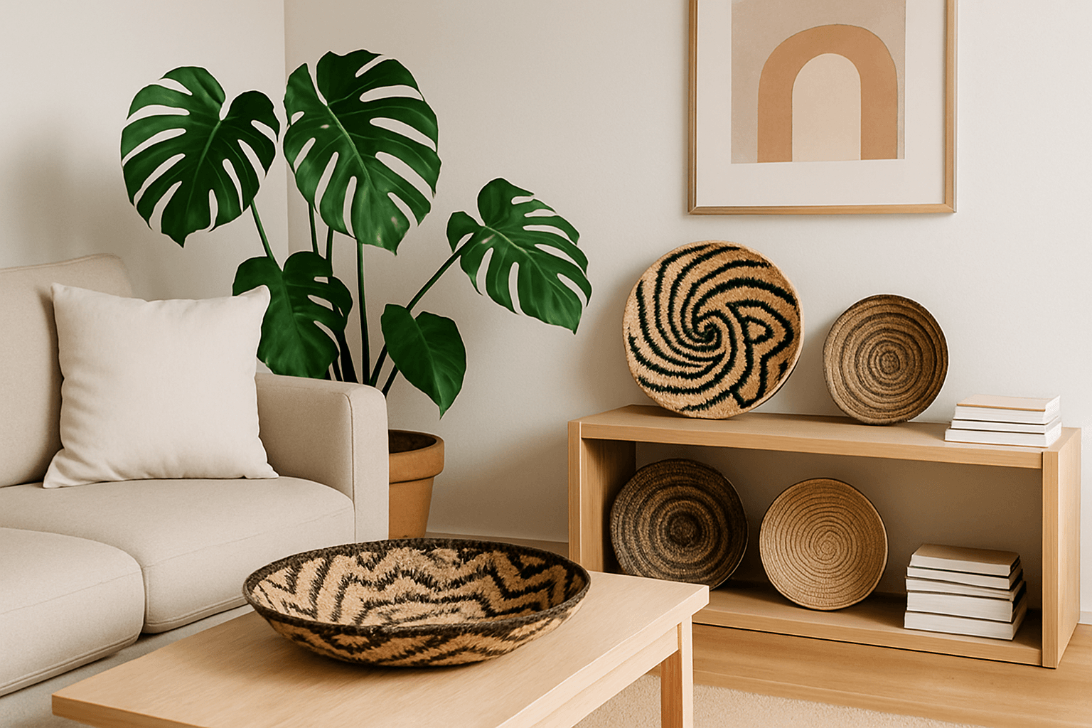 cestaria indígena na decoração urbana