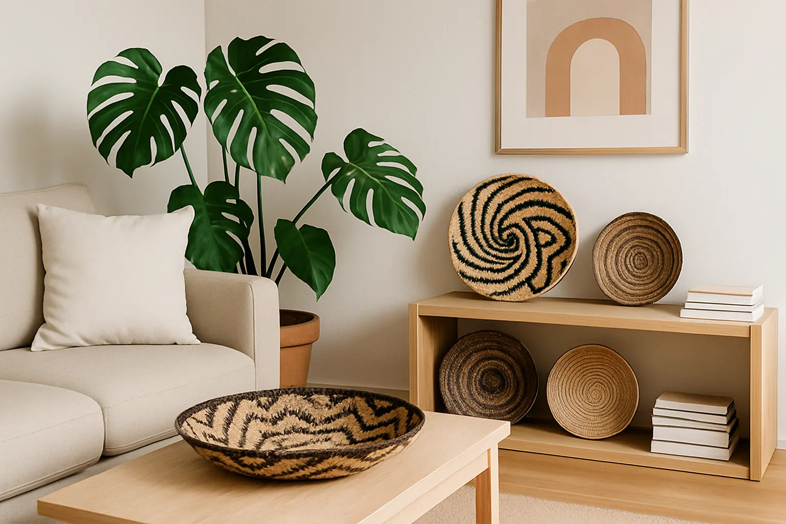 cestaria indígena na decoração urbana