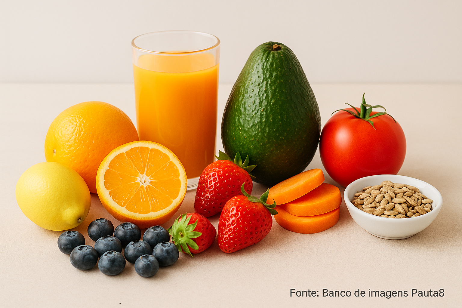 preparo saudável com frutas naturais
